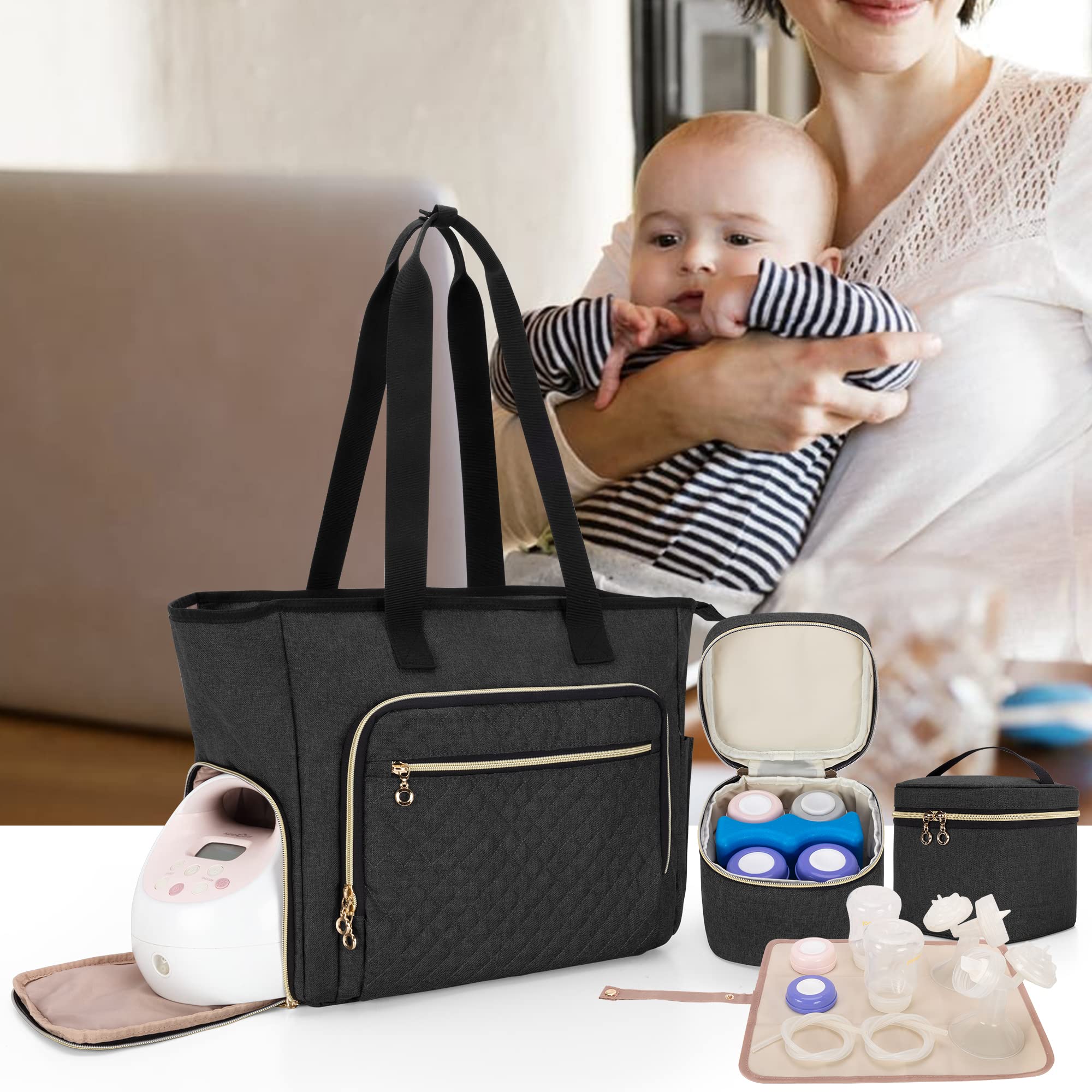 LUXJA suitcase sleeve slides over handles for easy travel
