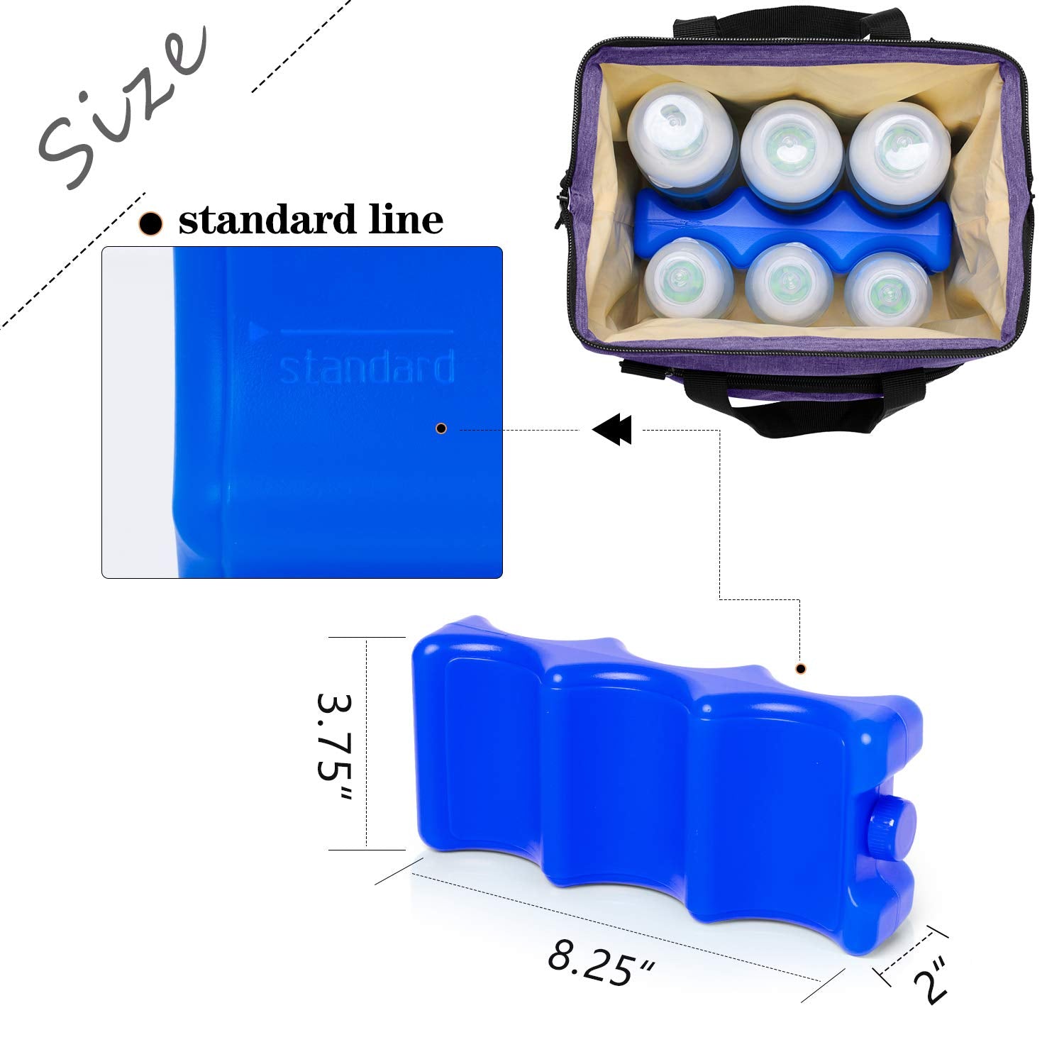 Luxja two-piece design provides a spare in freezer for convenience.