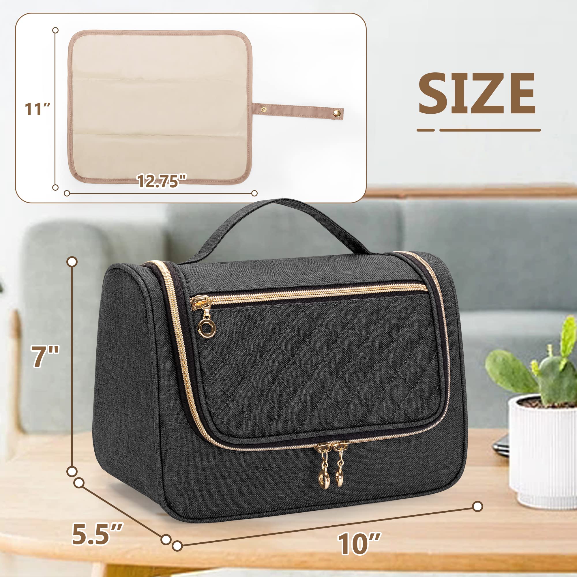 Luxja wearable bag exterior pocket keeps nursing pads and small essentials handy