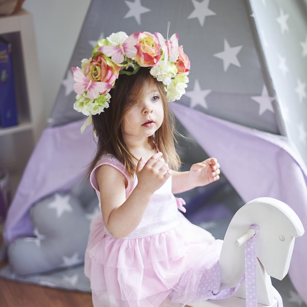 LUXLIBER pink real feather butterfly gift accents for party wrapping and gifts