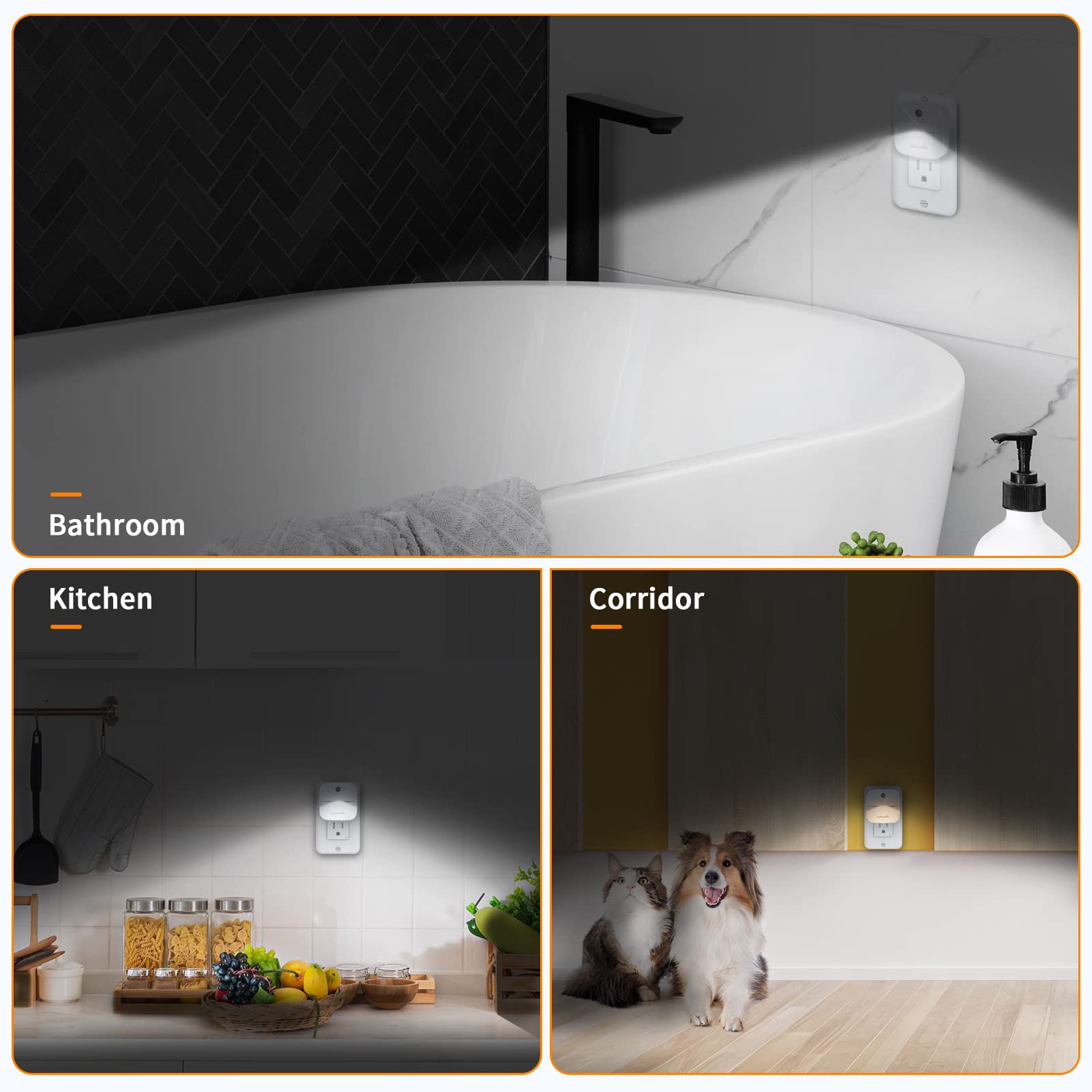 LuxLumin 6-pack packaging image highlights value and convenient whole-home lighting.