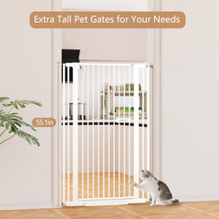 LuxTrsde adjustable-width gate fits openings from 26.1 to 29.7 inches.