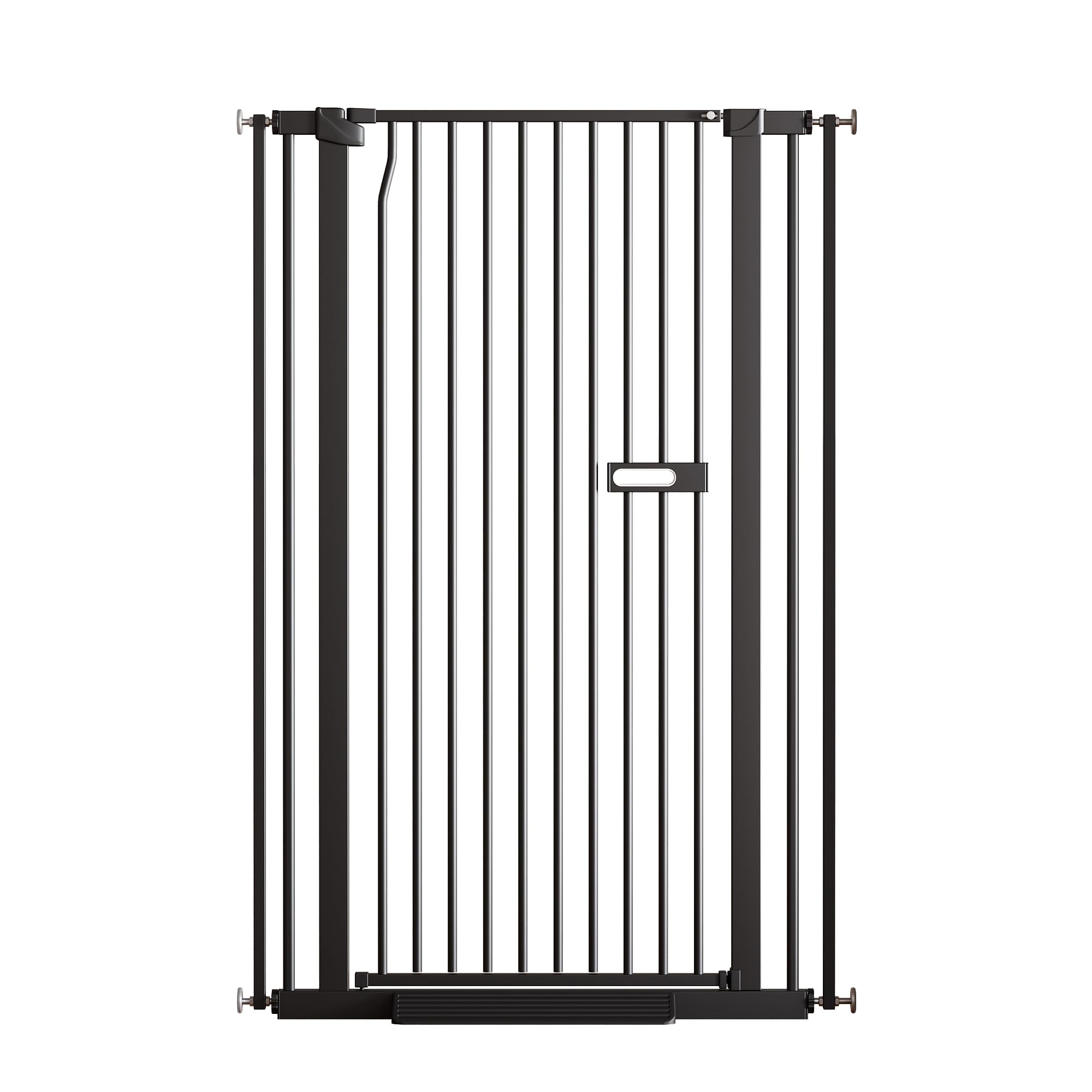 LuxTrsde cat gate black finish blends with decor