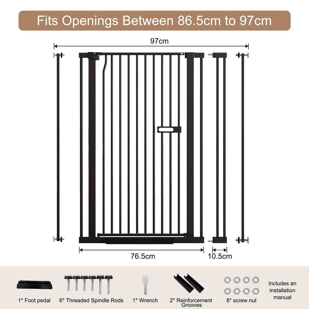 LuxTrsde cat gate ideal for stairs, hallways, kitchens in homes