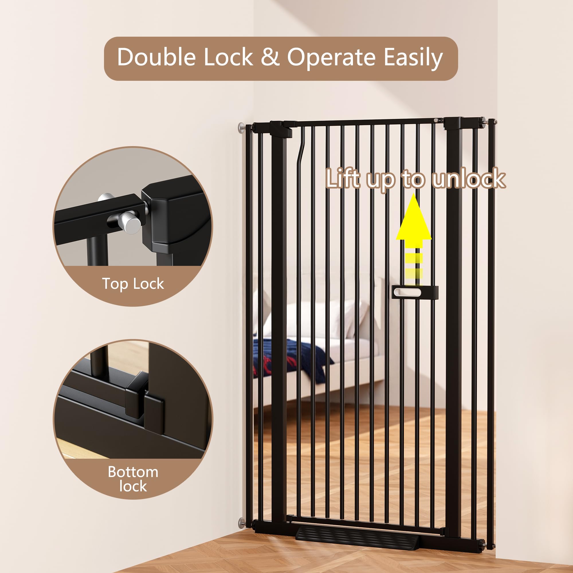 LuxTrsde cat gate no-drilling installation for quick setup