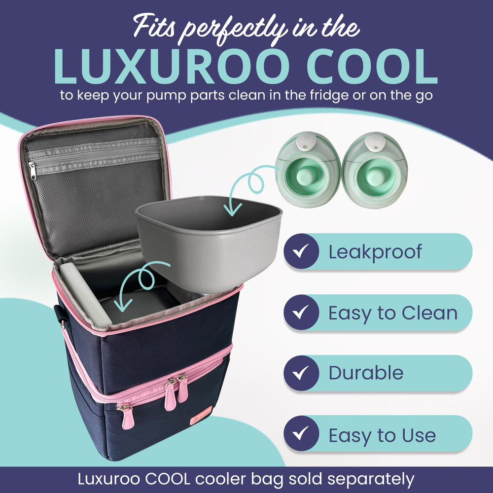 Luxuroo COOL cooler bag pairs with PumpPartment for fridge-hack on the go.