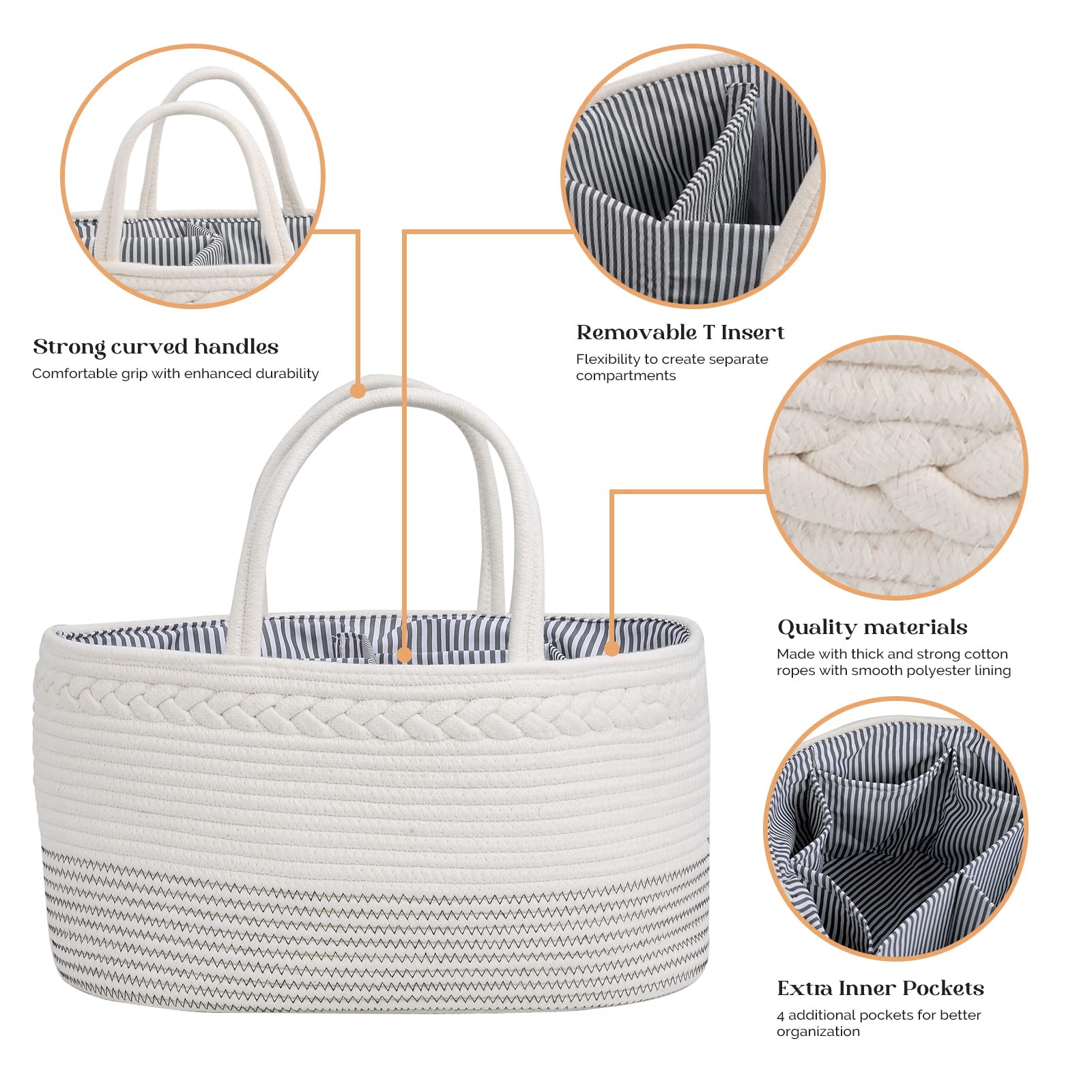 Luxury Little caddy folds for travel, easily stashing in luggage or a backpack.