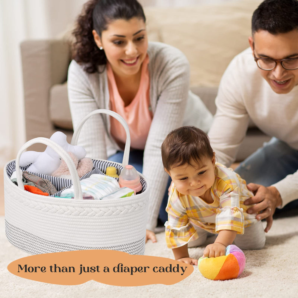 Luxury Little diaper caddy makes a thoughtful gift for baby showers.
