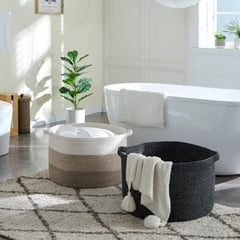 Luxury Little Extra Large Nursery Basket folded-top design for compact storage