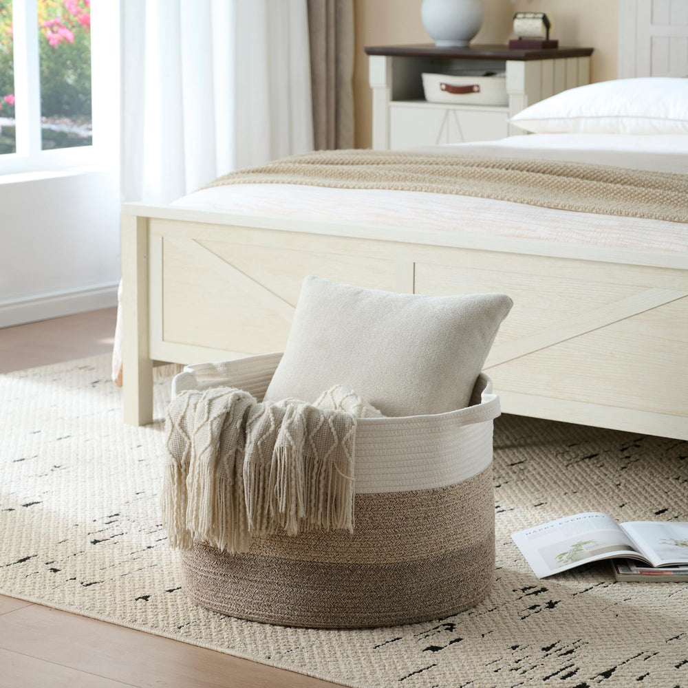 Luxury Little Extra Large Nursery Basket with toys demonstrates versatile storage use