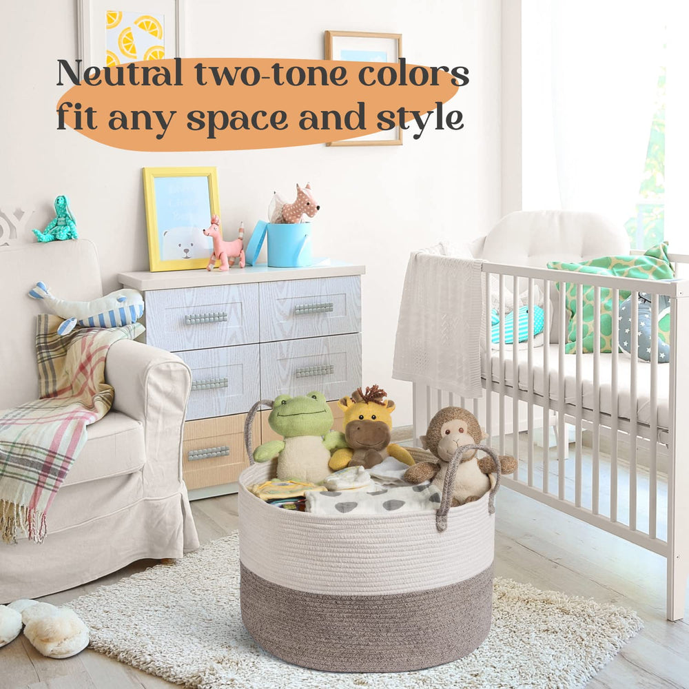 Luxury Little XXXL Nursery Storage Basket in kitchen or bathroom for organized space
