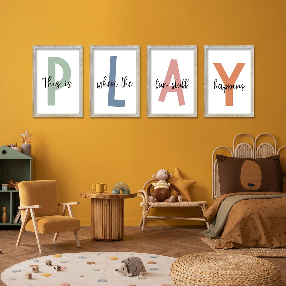 LuZhiQiang Rustic-Kids-Room decor signs enrich a child's space with rustic charm