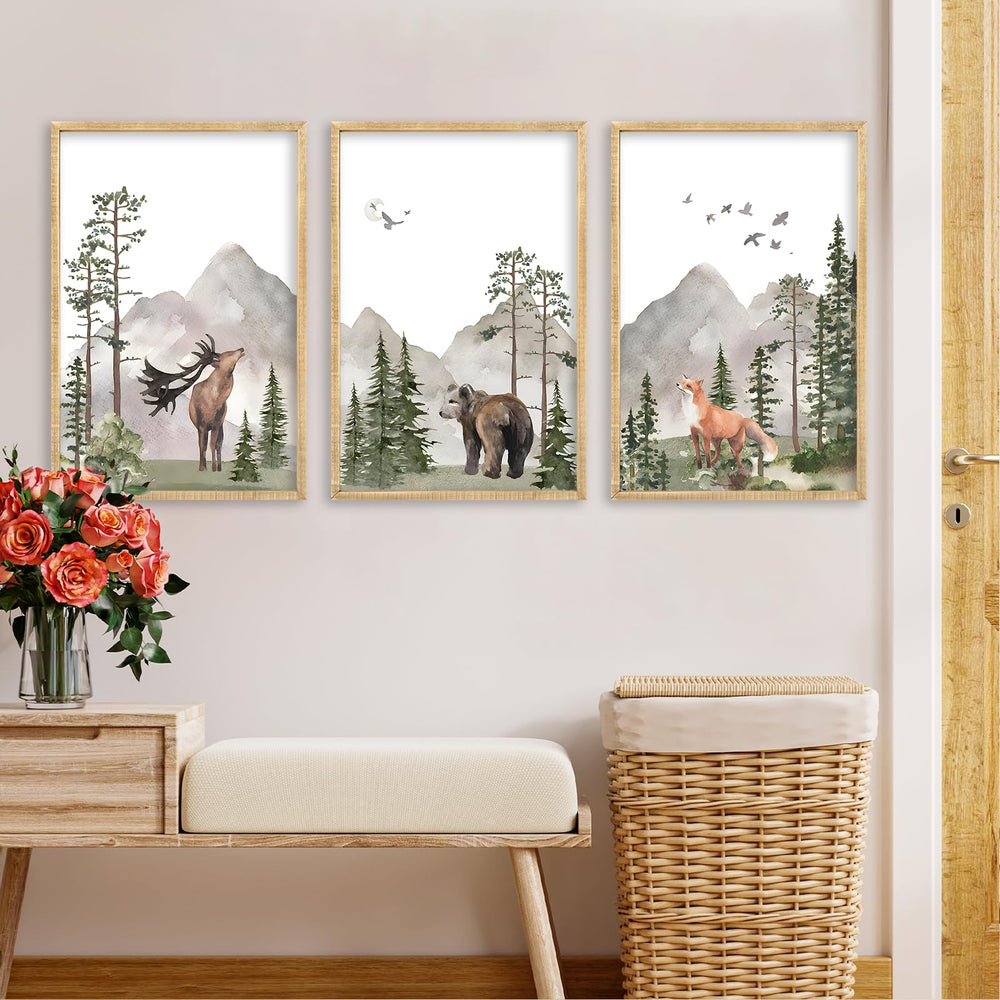 LuZhiQiang three piece art set packaged for quick wall setup