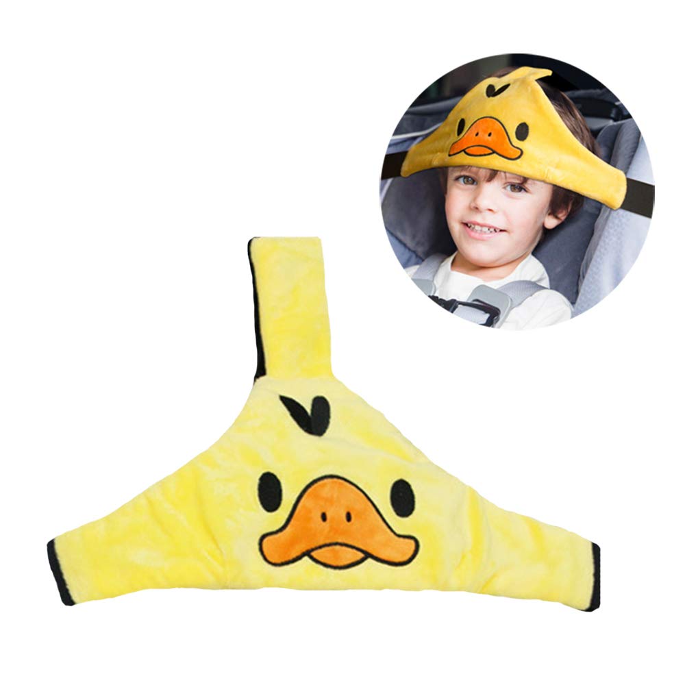 Luzly car seat head support nap-band cushions toddler's nap comfortably.
