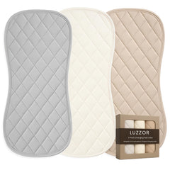LUZZOR Changing Pad Liners 3 Pack top layer bamboo viscose offers silky softness