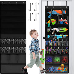 Lveesto Over the Door Organizer front view with 16 pockets for quick access