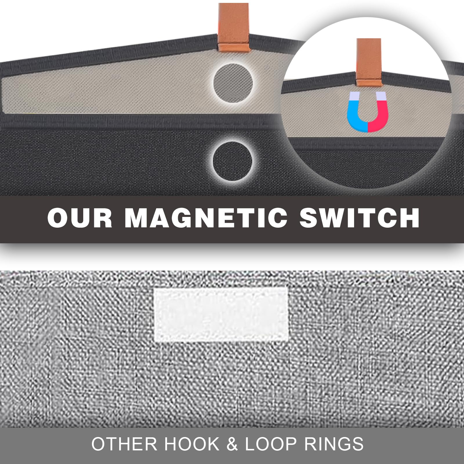 LVGOATH toy storage box leather handles make transport easy between rooms.