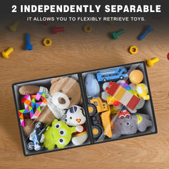 LVGOATH toy storage box with magnetic lid ensures safe, smooth closure during playtime.