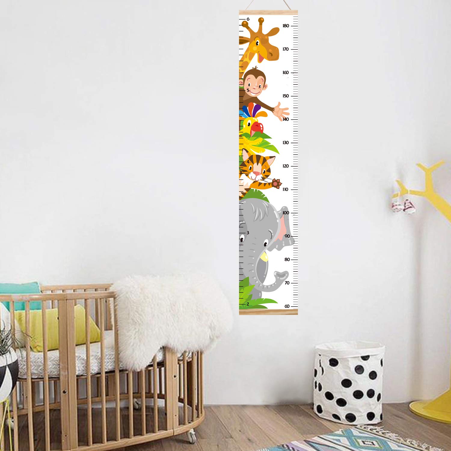 Lvpai height chart used as kids bedroom decor, blending with playful interiors.