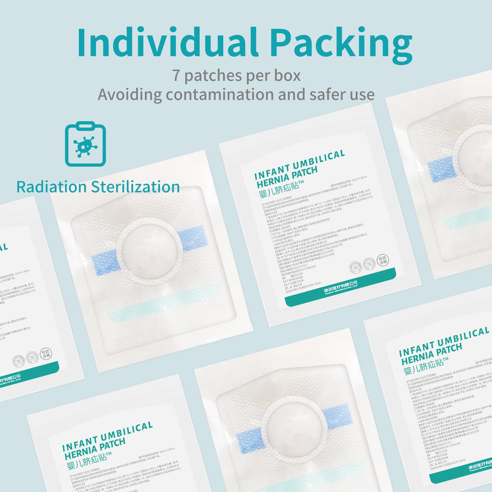 Lvyeyung baby navel patch individual pack demonstrates portable use