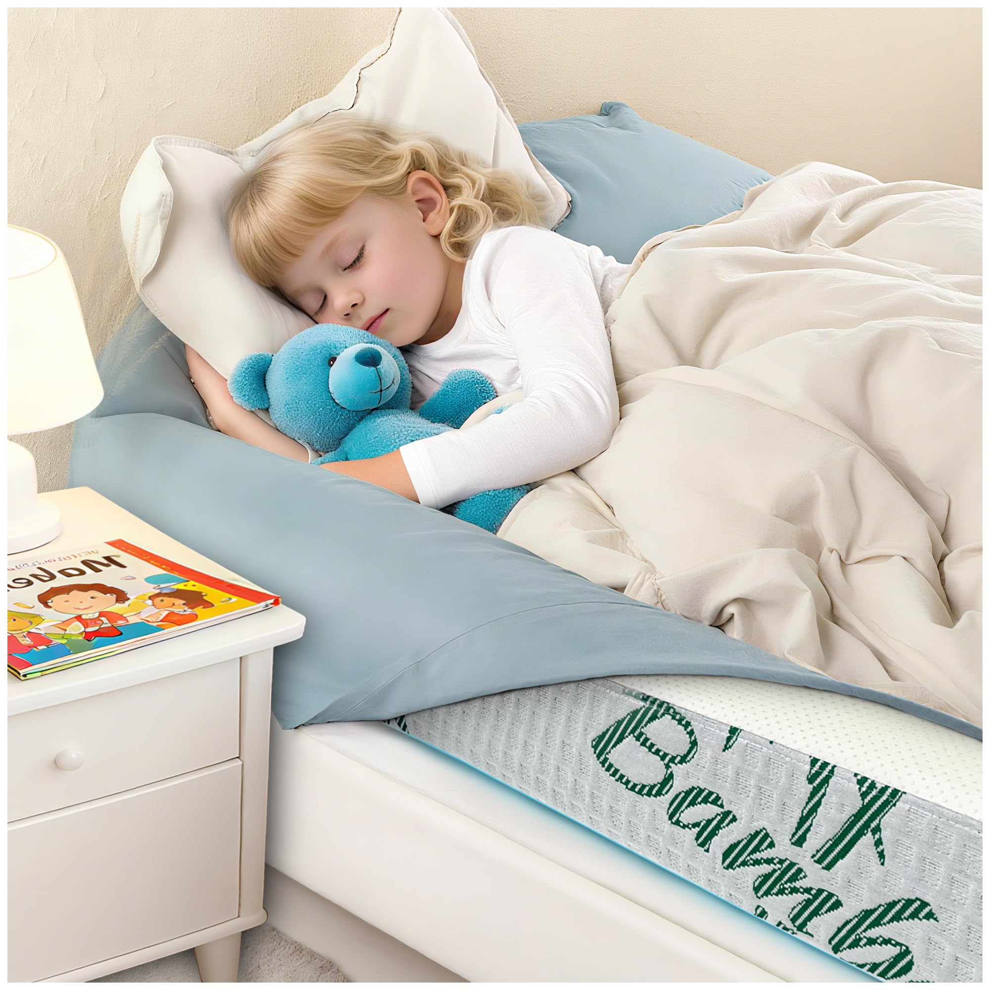 LVYSHOW bed-rail universal coverage 52in fits all standard bed sizes for safer sleep.