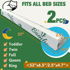LVYSHOW unbox-setup foam bumper ready-to-use with simple placement before bedtime.