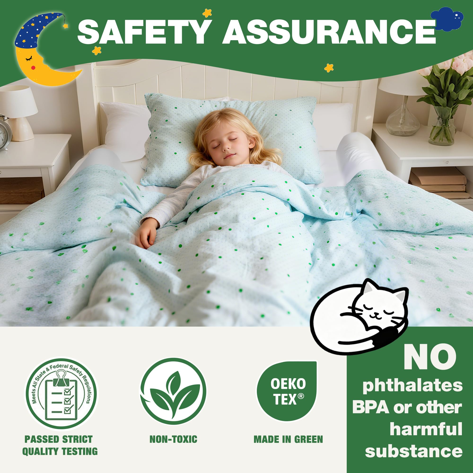 LVYSHOW two-pack bed-rail coverage provides complete edge protection for kids.
