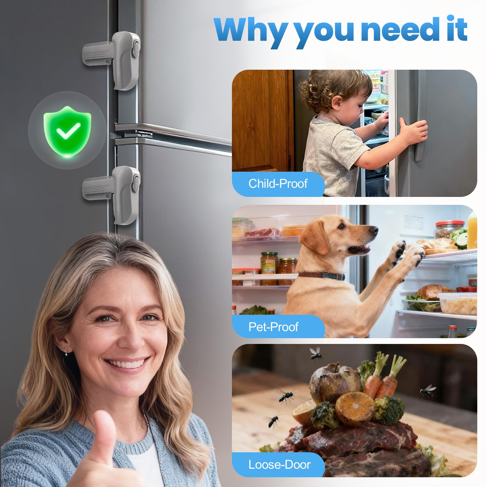 Lwuzkdo compact fridge lock suitable for mini fridges