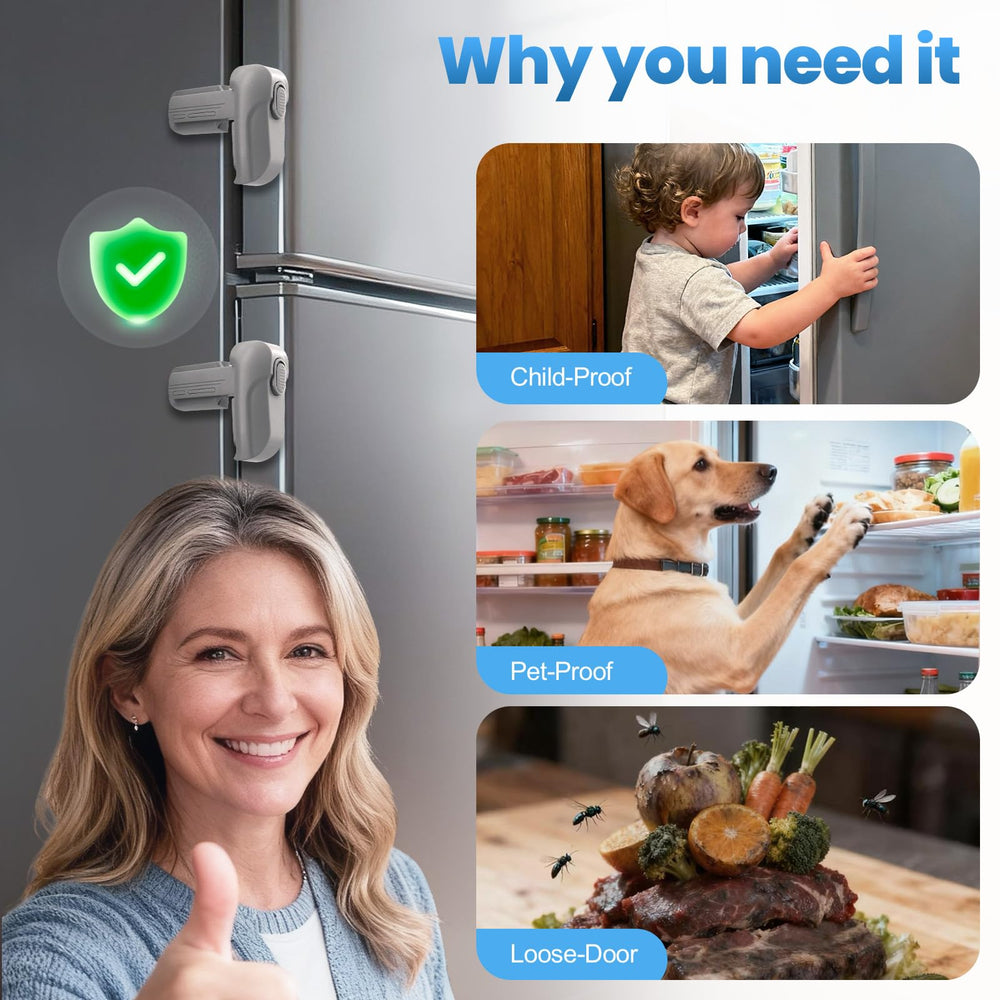 Lwuzkdo compact fridge lock suitable for mini fridges