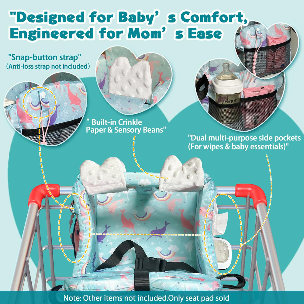 LWWACSS Ocean Blue five-point strap system securing to a cart.