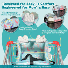 LWWACSS Ocean Blue five-point strap system securing to a cart.