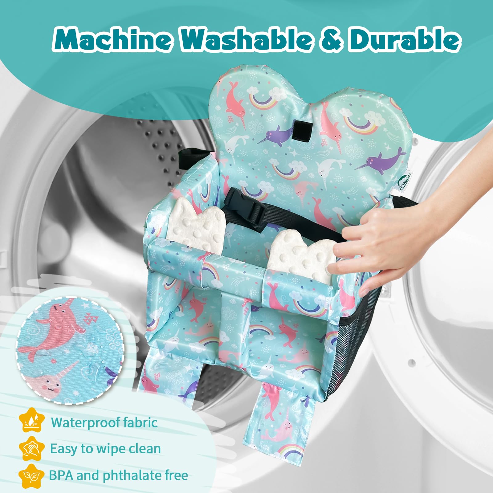 LWWACSS Ocean Blue wipe-clean fabric ready for machine wash