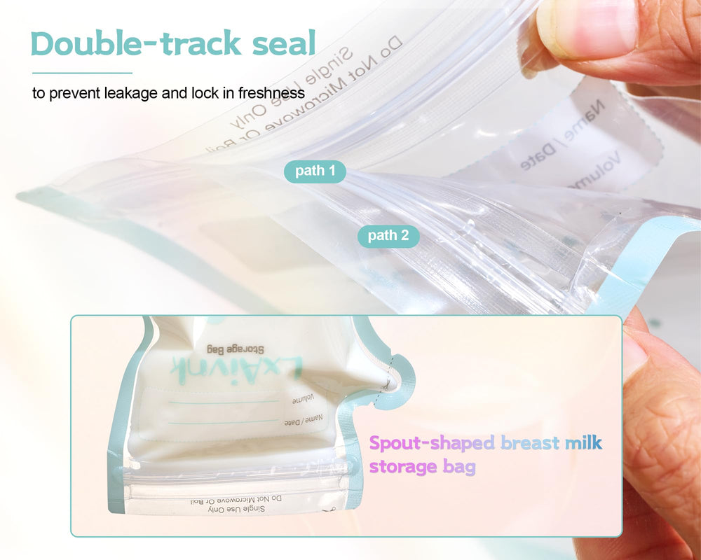 LXAIVNK BPA-free PVC-free material emphasizes safety for daily milk storage