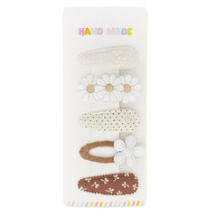 LXC YIZHIFA baby hair clips set with four snap barrettes for secure everyday hairstyles.