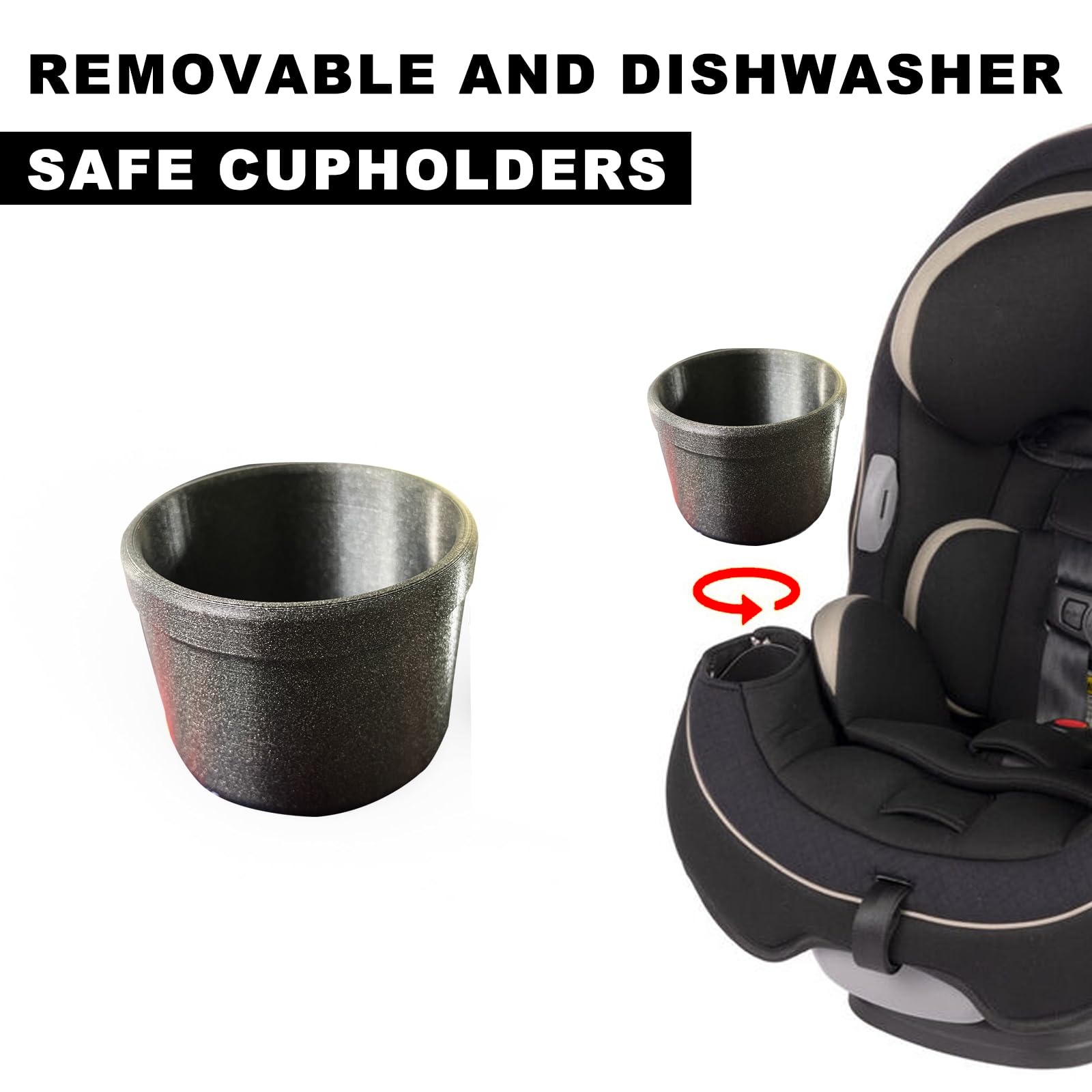 LXLO Cup Holder made of durable material withstands daily use during trips