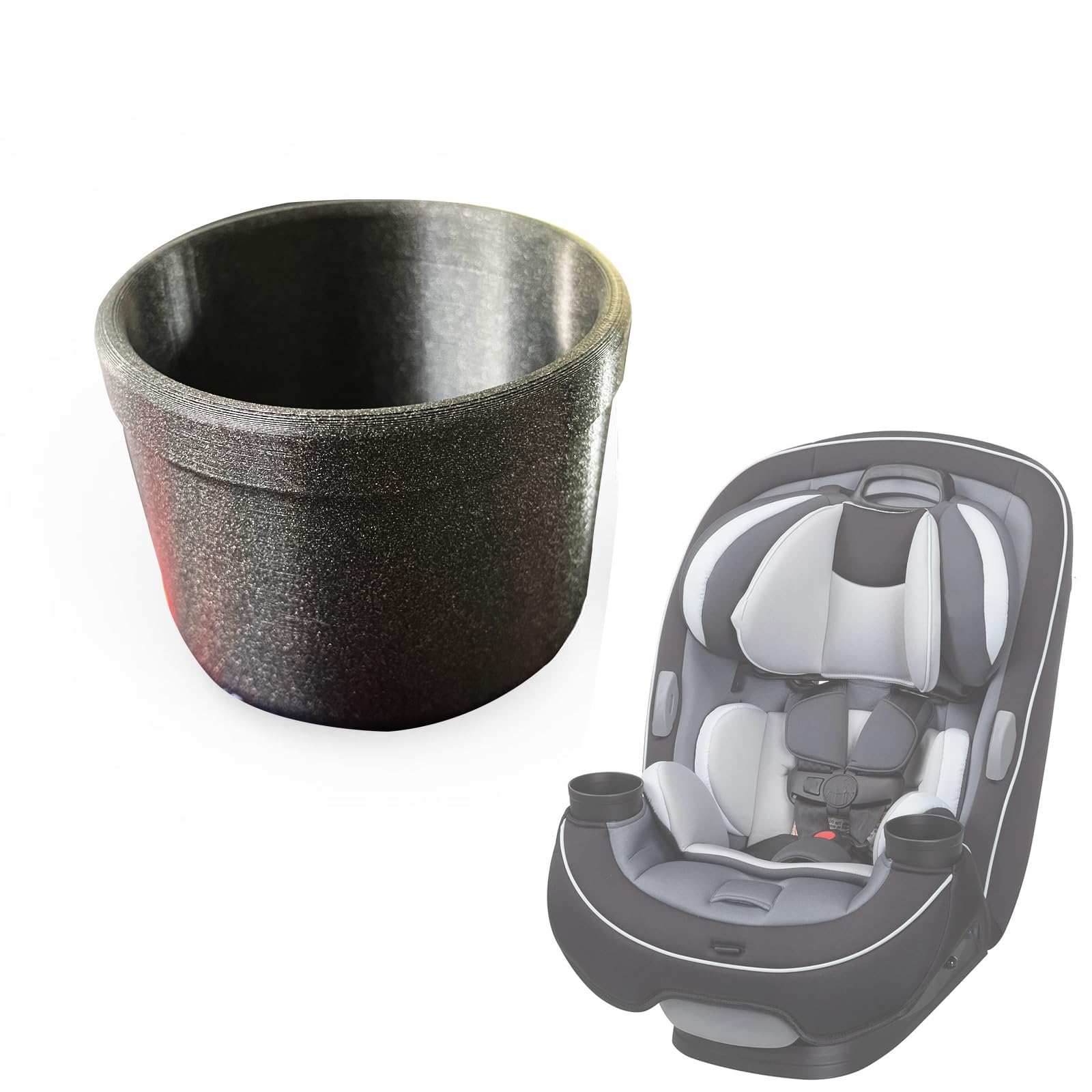 LXLO Cup Holder demonstrating compatibility with Safety 1st Grow and Go for secure fit