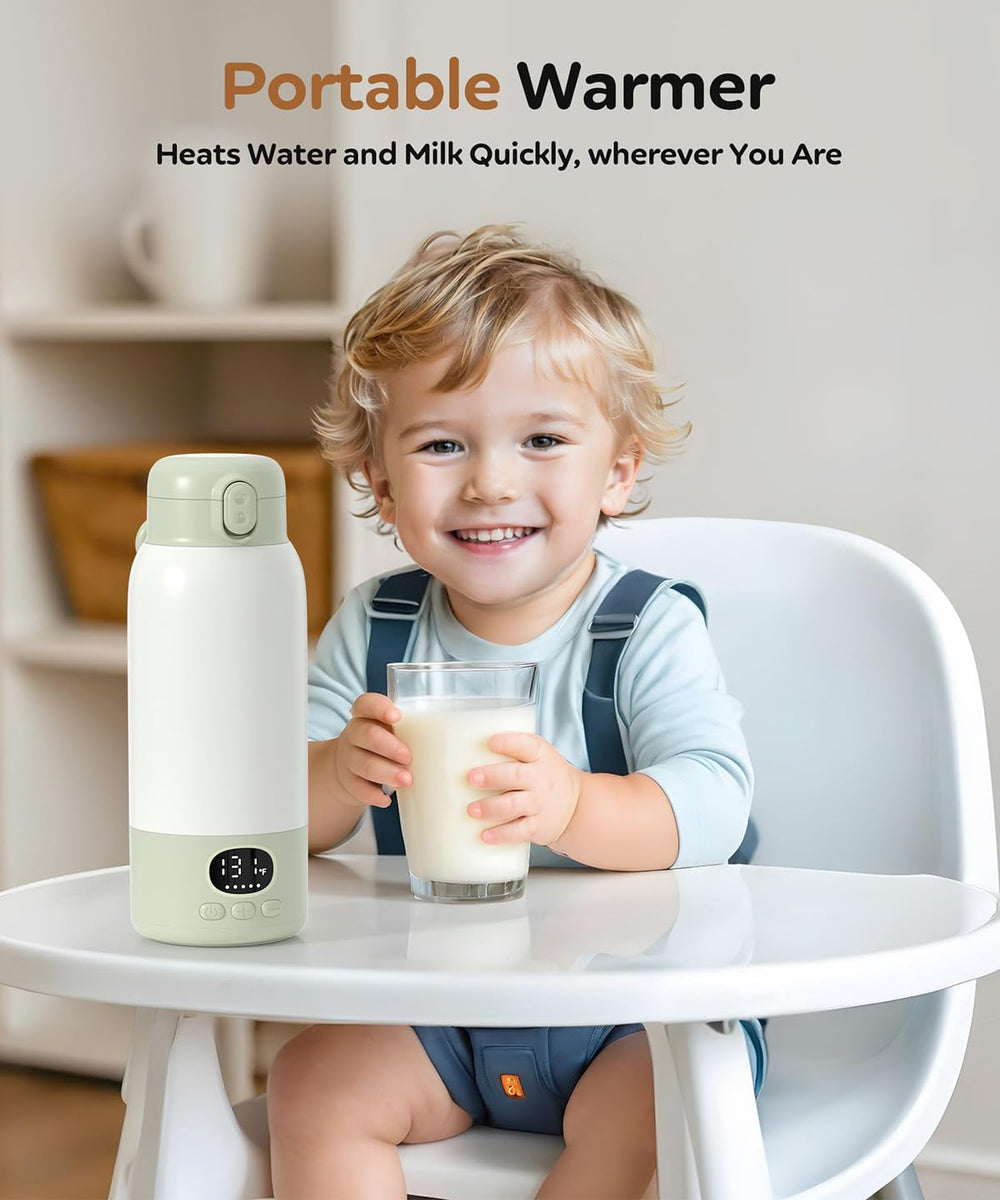 Lxlu bottle warmer 14800mAh battery supports all-day portable use.