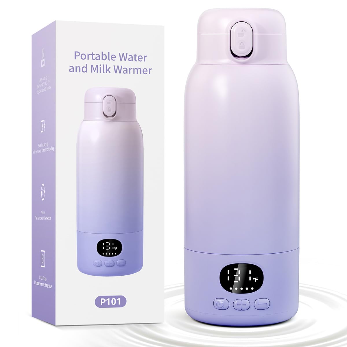 LXlu portable bottle warmer travel case showing on-the-go convenience for parents