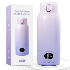 LXlu portable bottle warmer travel case showing on-the-go convenience for parents