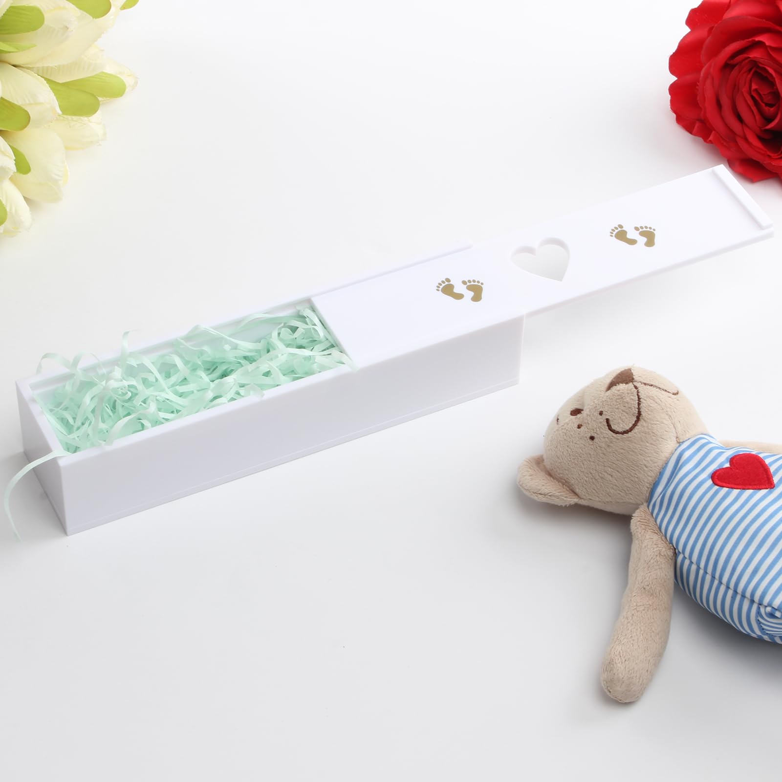 Lxmxgk pregnancy test keepsake box jewelry-storage option for small keepsakes.