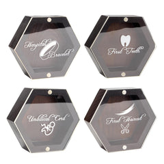 Lxmxgk keepsake box with unique pattern for hair and mementos storage.