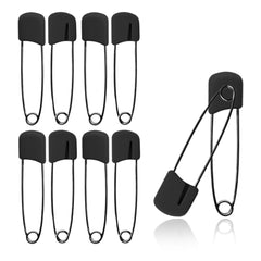 Lxnoap 10pcs cloth diaper pins package showing seven colors for versatile baby care