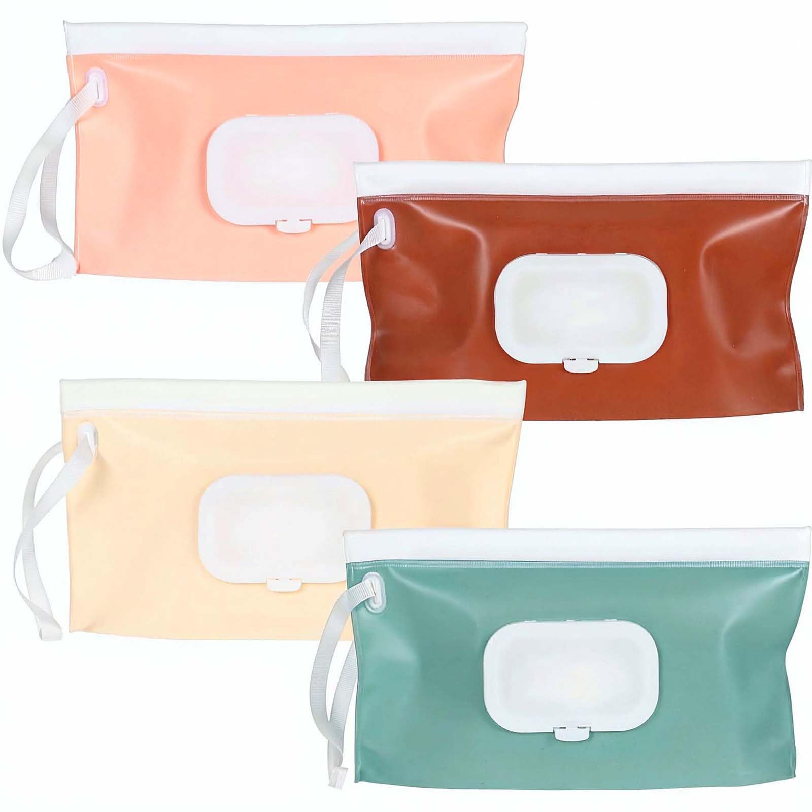 LXUEJIE 4-pack wipes dispenser in green keeps wipes ready on the go