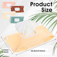 LXUEJIE 4-pack wipes dispenser in pink protects wipes during outings