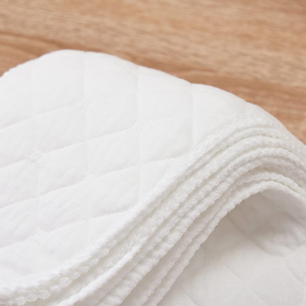 LXXIASHI multi-use cotton diaper inserts shown as towels or bibs