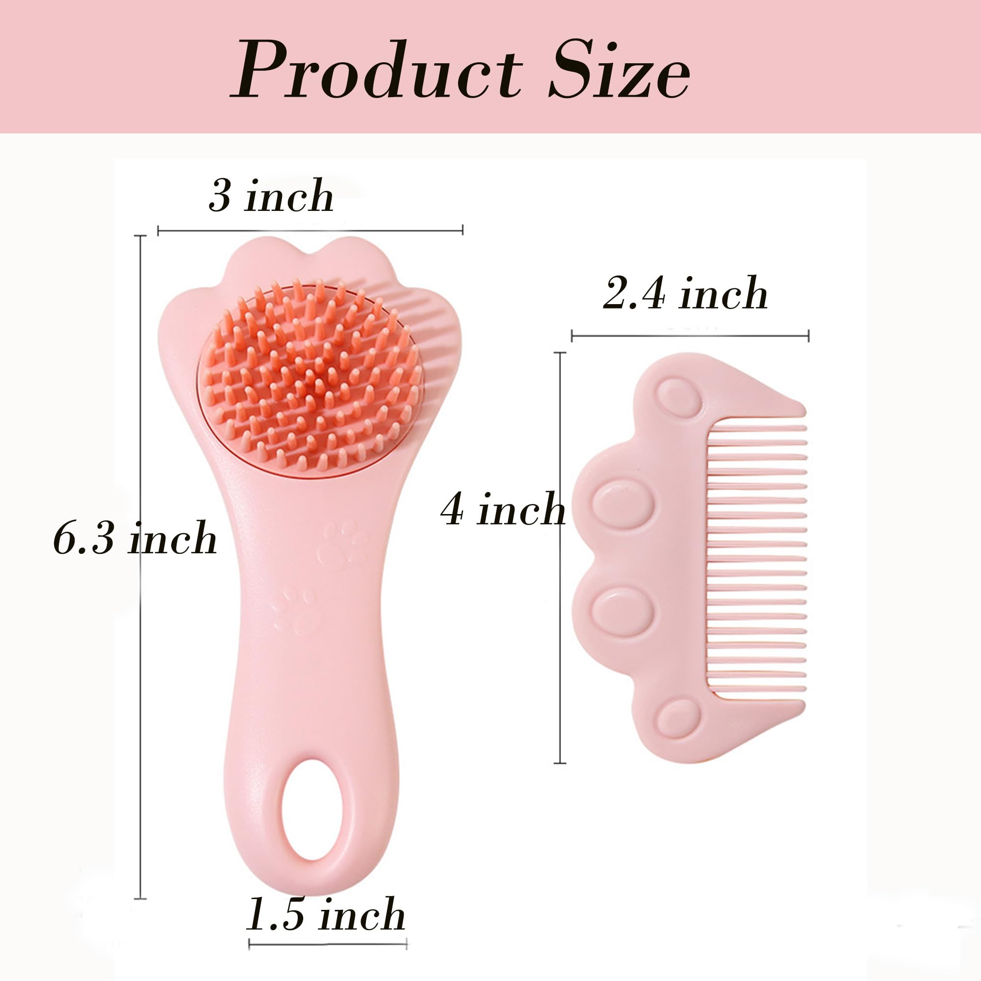 Lyaiwever baby comb in pink provides precise detangling with a compact grip.