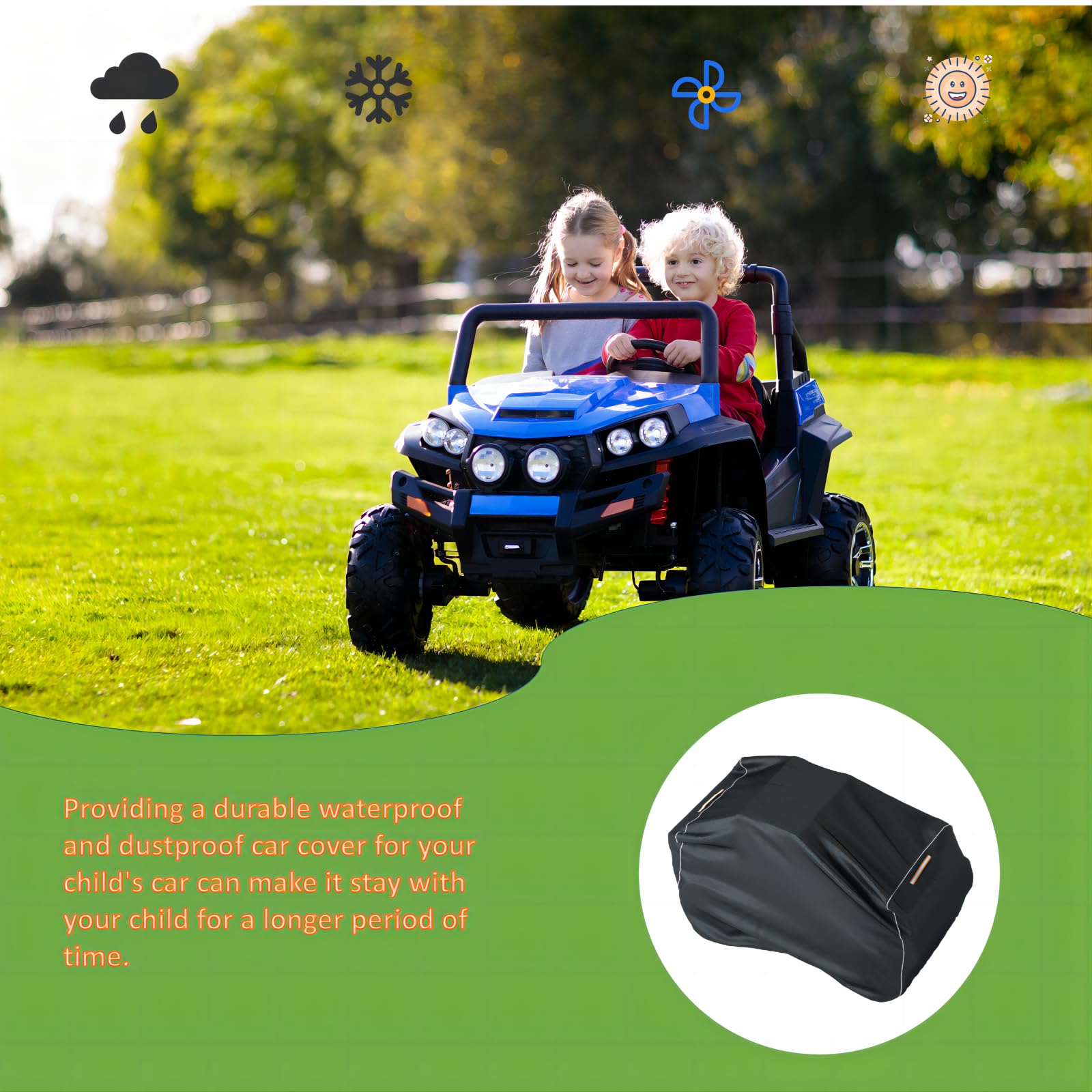 LYBOSH universal fit works with Jeep and truck-style toy cars.