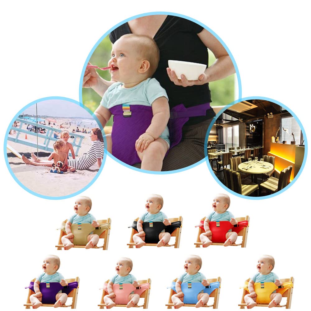 Lychee Harness Seat blue strap adjustment enables quick fit on various chairs