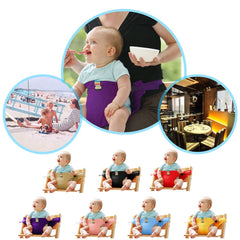 Lychee Harness Seat blue strap adjustment enables quick fit on various chairs