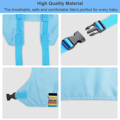 Lychee Harness Seat blue travel-friendly design aids dining away from home